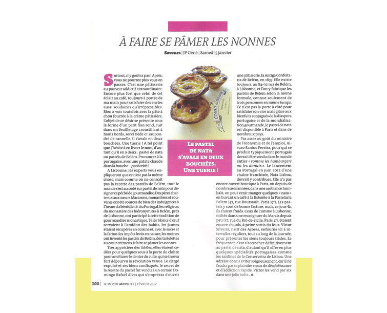 Comme à Lisbonne - Press